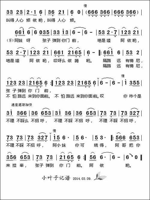 弦子弹到你门前