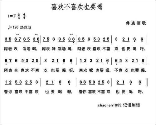 喜欢不喜欢也要喝-彝族酒歌
