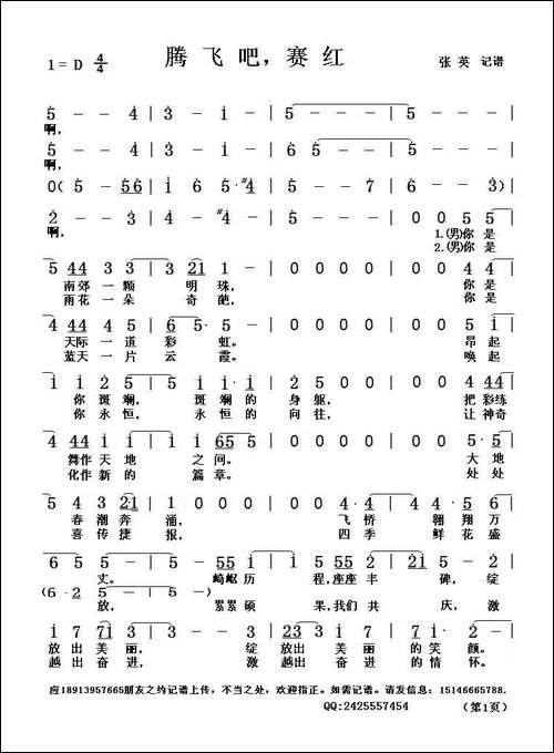 腾飞吧，赛红