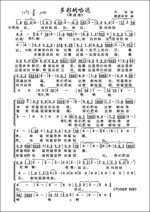 多彩的哈达