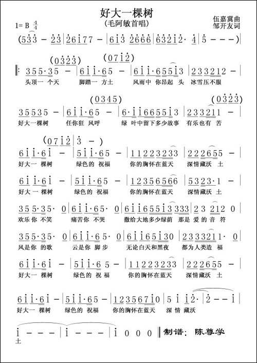 好大一棵树