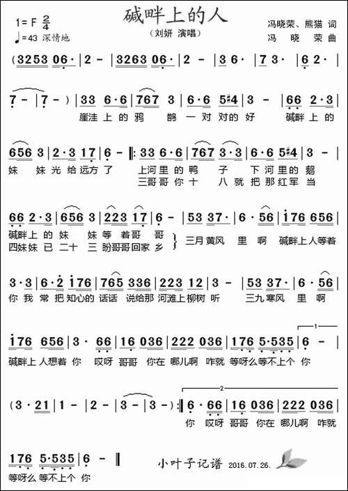 碱畔上的人