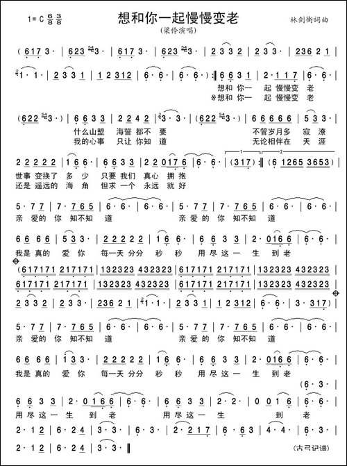 想和你一起慢慢变老
