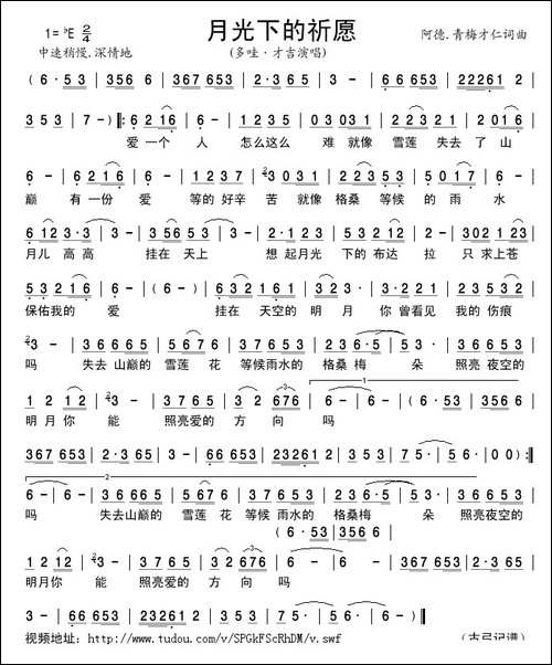 月光下的祈愿