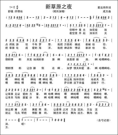 新草原之夜-----------