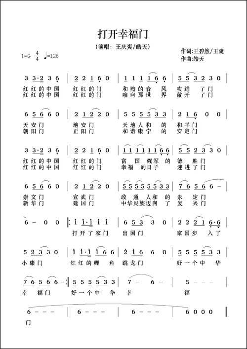 打开幸福门