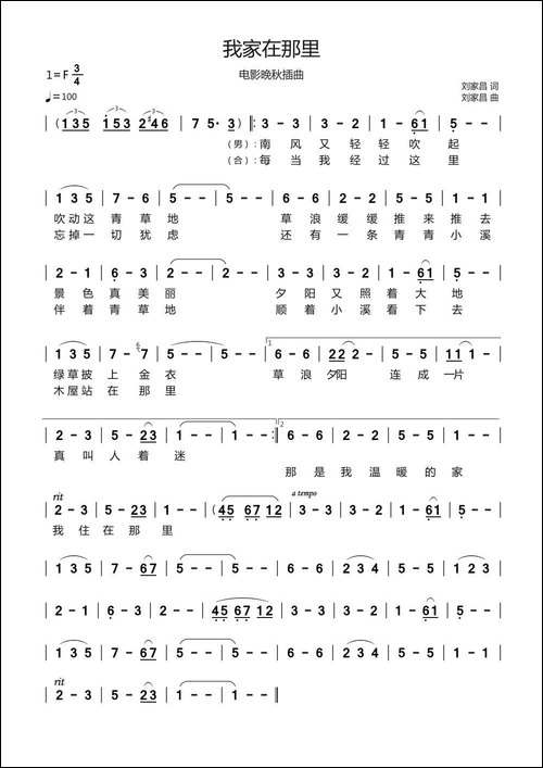 我家在那里