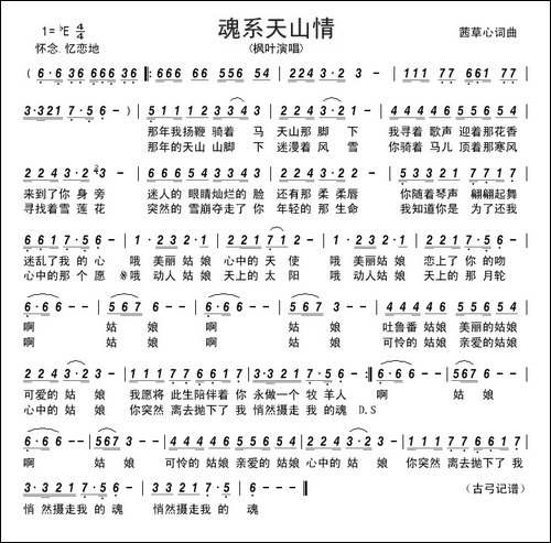 魂系天山情--