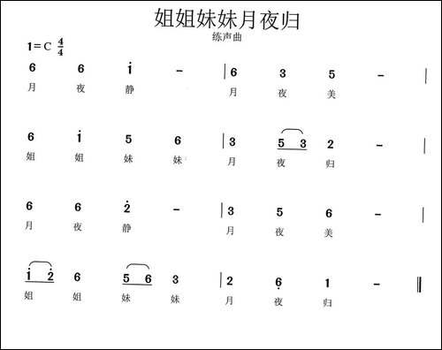 姐姐妹妹月夜归