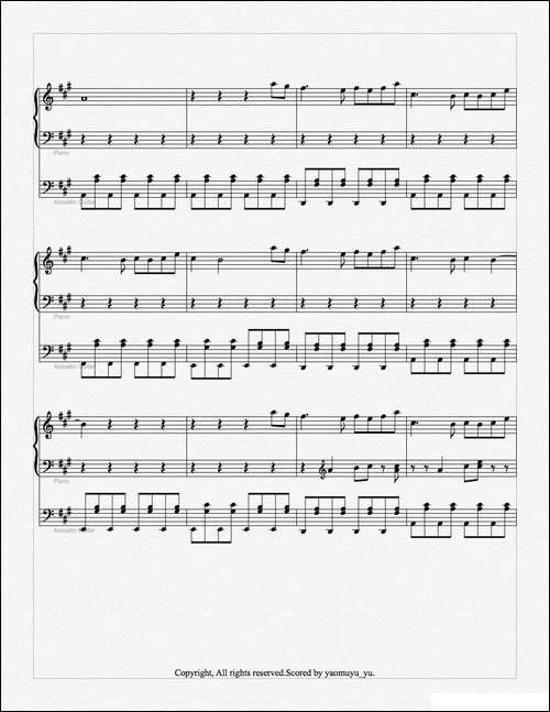 For-forever-五线谱
