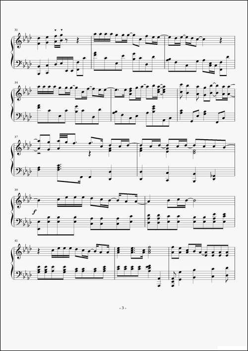 there-you-will-be-《珍珠港》主题曲、钢琴谱