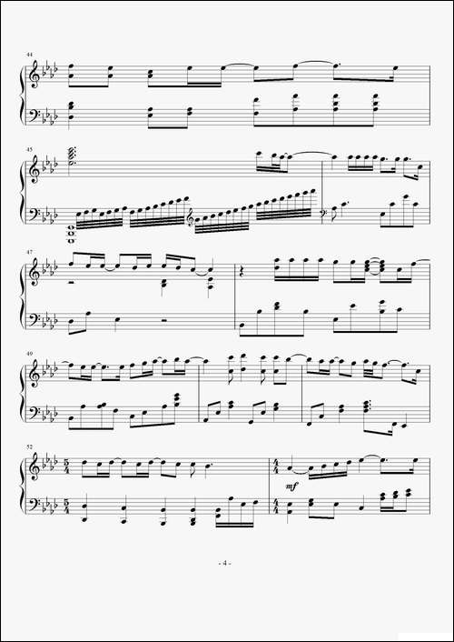 there-you-will-be-《珍珠港》主题曲、钢琴谱