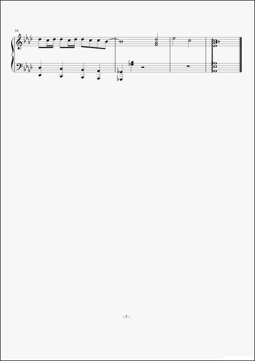 there-you-will-be-《珍珠港》主题曲、钢琴谱
