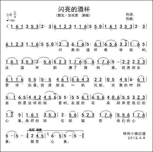 闪亮的酒杯