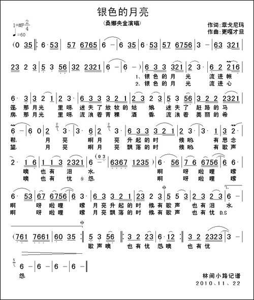 银色的月亮