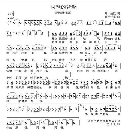 阿爸的背影