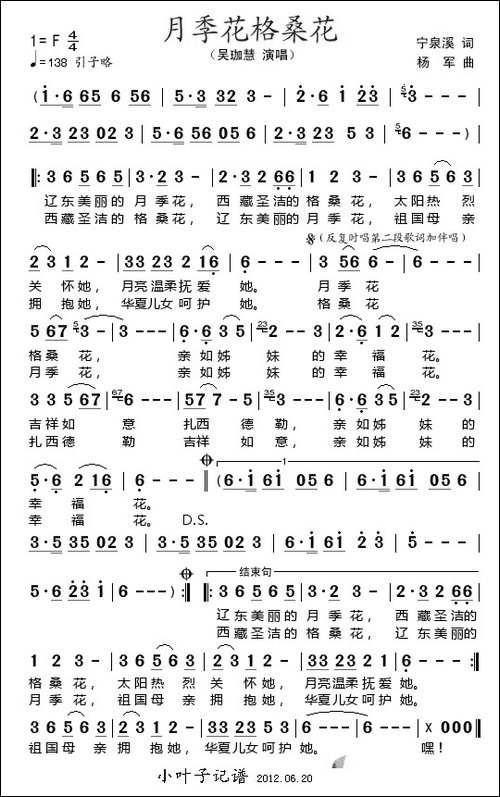 月季花格桑花