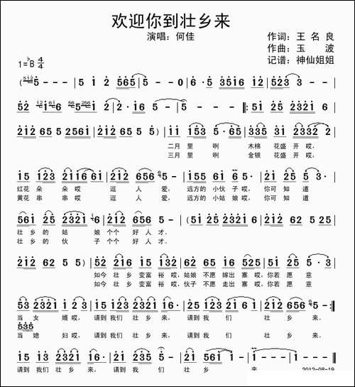 欢迎你到壮乡来