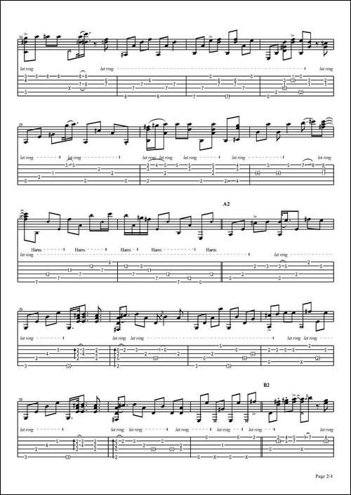 tommy-emmanuel：amy-version-2-指弹吉他-吉他谱