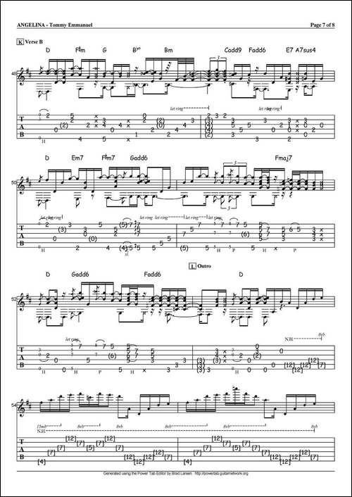 tommy-emmanuel：angelina-指弹吉他-吉他谱