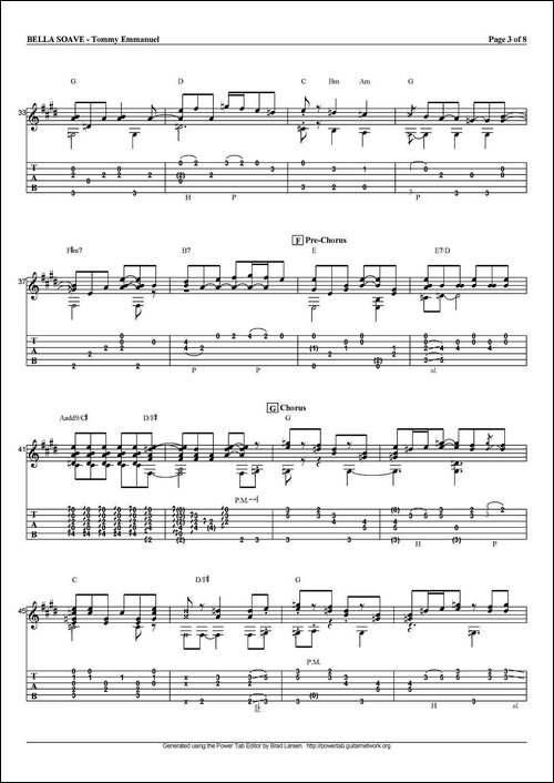 tommy-emmanuel：bella-soave-吉他谱