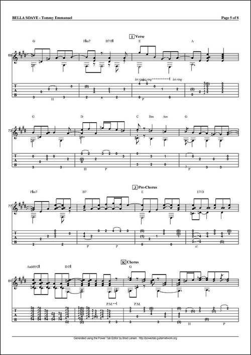 tommy-emmanuel：bella-soave-吉他谱