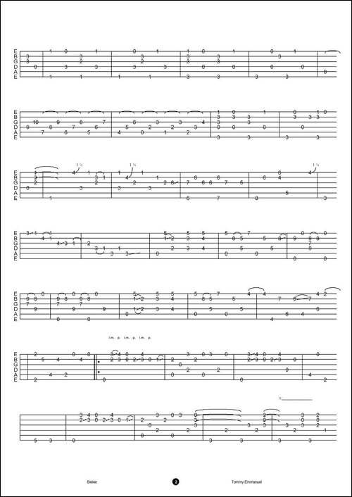 tommy-emmanuel：biskie-指弹吉他-吉他谱