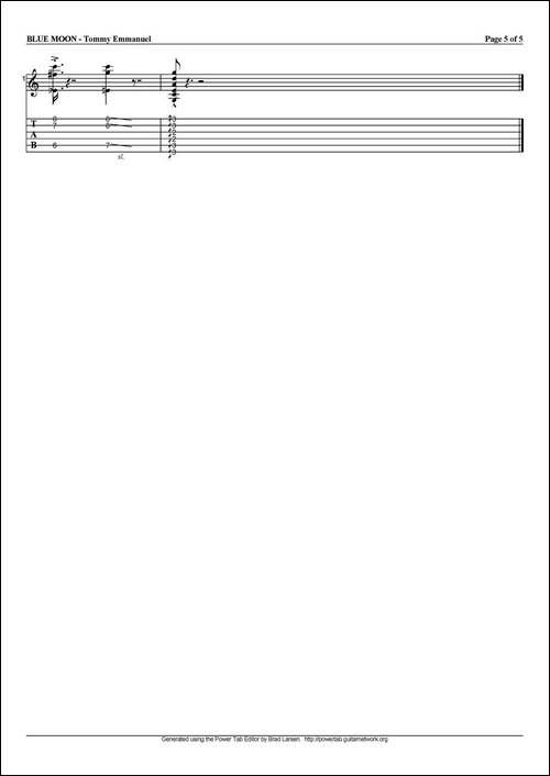tommy-emmanuel：blue-moon-指弹吉他-吉他谱
