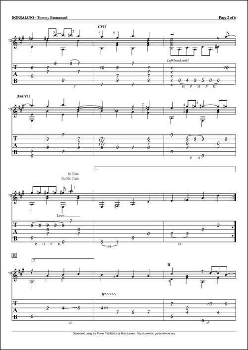 tommy-emmanuel：borsalino-指弹吉他-吉他谱