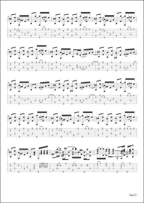 tommy-emmanuel：chets-ramble-指弹吉他-吉他谱