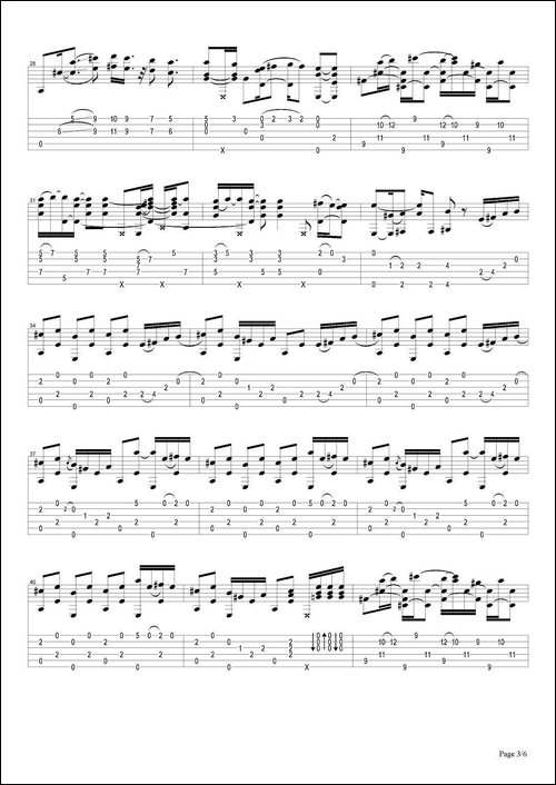 tommy-emmanuel：chets-ramble-指弹吉他-吉他谱