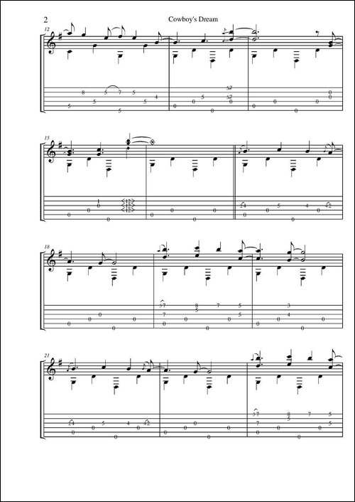 tommy-emmanuel：cowboys-dream-1-吉他谱