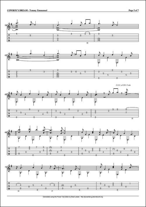 tommy-emmanuel：cowboys-dream-吉他谱