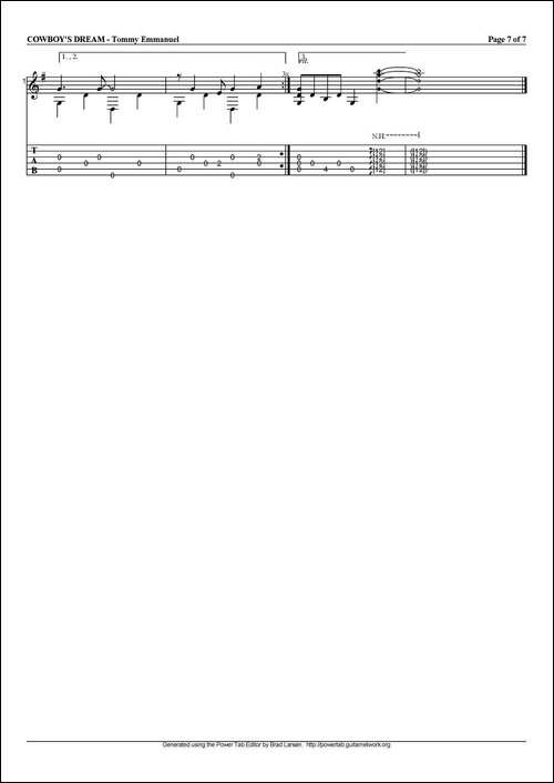 tommy-emmanuel：cowboys-dream-吉他谱