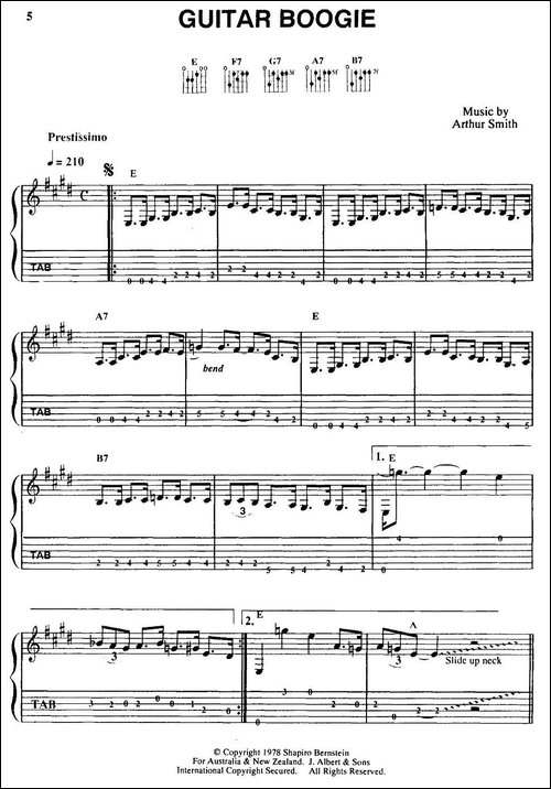 GUITAR-BOOGIE-指弹吉他-吉他谱