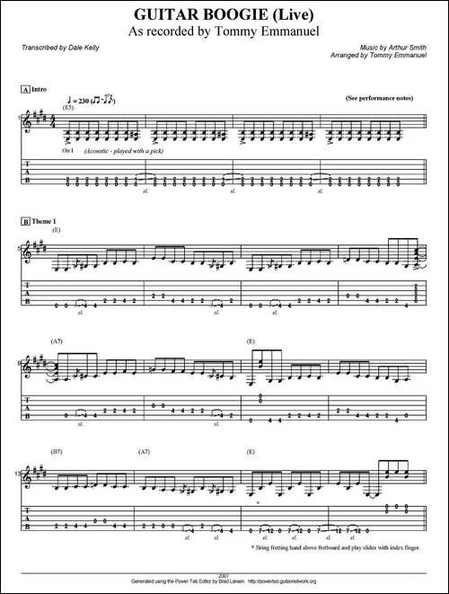 tommy-emmanuel：guitar-boogie-live-at-woodsong-指弹吉他-吉他谱