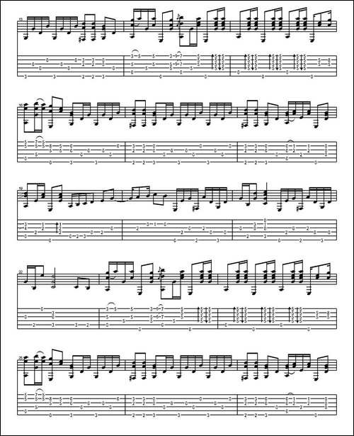 tommy-emmanuel：haba-na-haba-指弹吉他-吉他谱