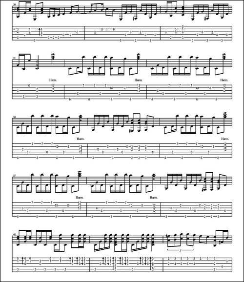 tommy-emmanuel：haba-na-haba-指弹吉他-吉他谱