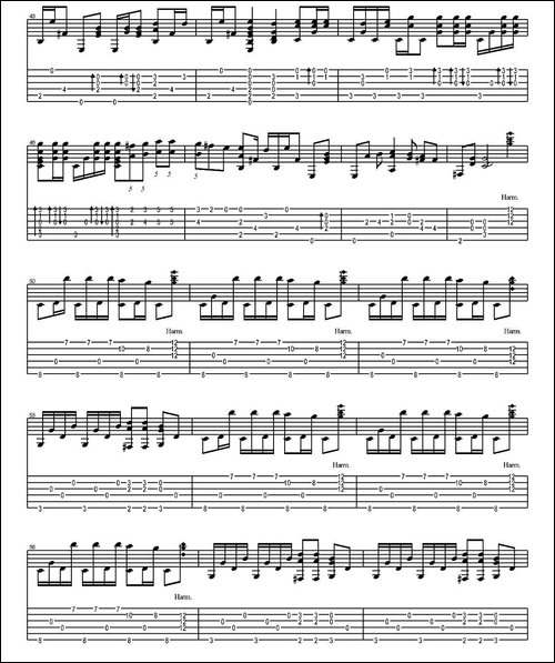 tommy-emmanuel：haba-na-haba-指弹吉他-吉他谱