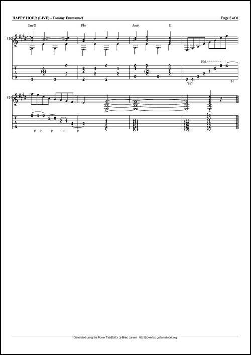tommy-emmanuel：happy-hour-live-指弹吉他-吉他谱