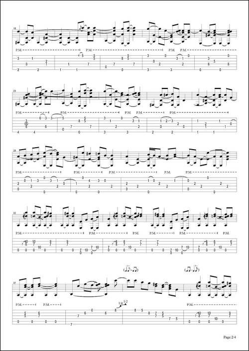 tommy-emmanuel：house-of-the-rising-sun-fragment-指弹吉他-吉他谱