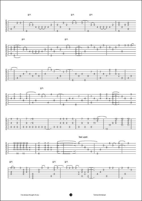 tommy-emmanuel；i-have-always-thought-of-you-指弹吉他-吉他谱