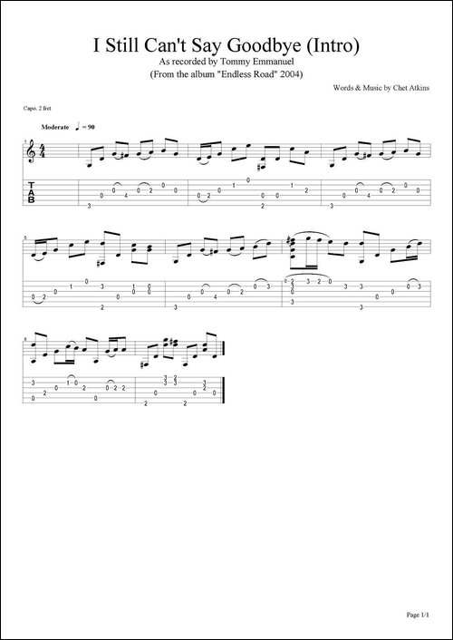 tommy-emmanuel:i-still-cant-say-goodbye-intro-指弹吉他-吉他谱