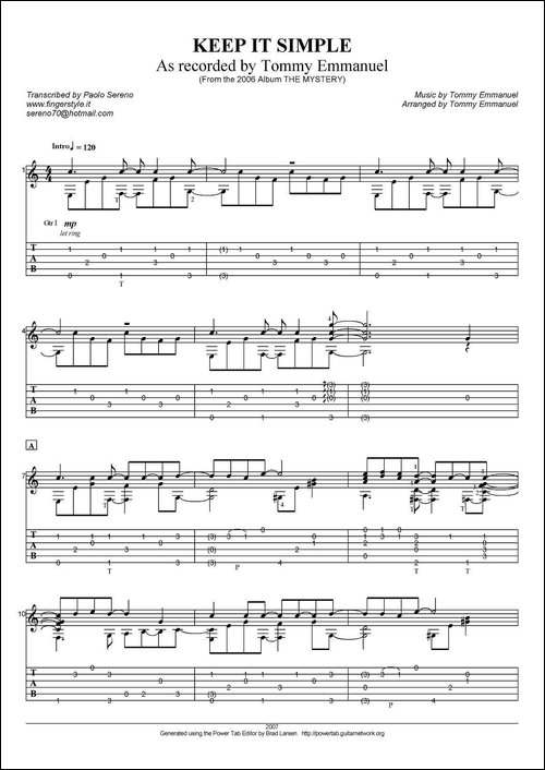 tommy-emmanuel：keep-it-simple-指弹吉他-吉他谱