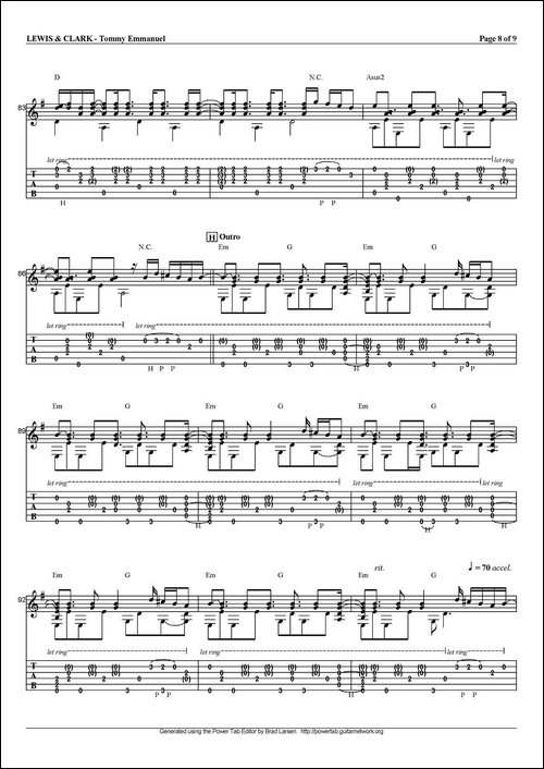 tommy-emmanuel：lewis-and-clark-指弹吉他-吉他谱