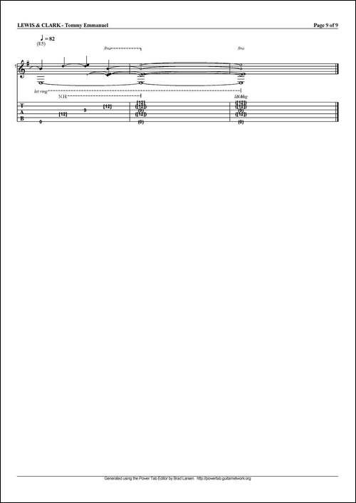 tommy-emmanuel：lewis-and-clark-指弹吉他-吉他谱