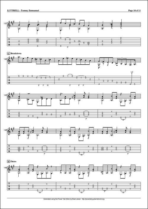 tommy-emmanuel：luttrell-指弹吉他-吉他谱