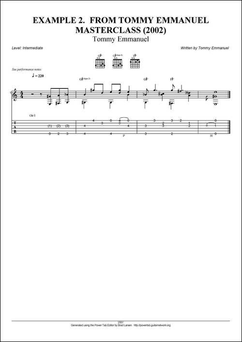 tommy-emmanuel：masterclass-example-2-指弹吉他-吉他谱