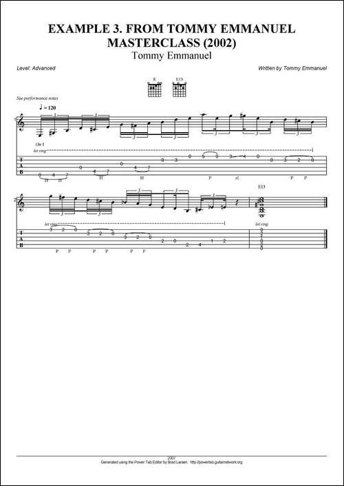tommy-emmanuel：masterclass-example-3-指弹吉他-吉他谱