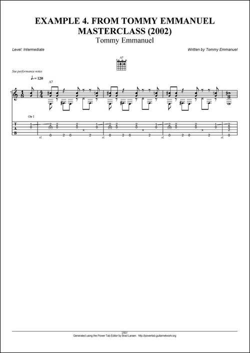 tommy-emmanuel：masterclass-example-4-指弹吉他-吉他谱